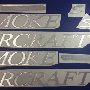 Smokercraft-bootemblemen 41" + GRATIS SNELLE levering DHL Express - Stickersset - Grafische sticker