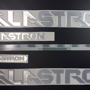Glastron-bootemblemen 18" chroom + GRATIS SNELLE levering DHL Express - Stickersset - Grafische sticker