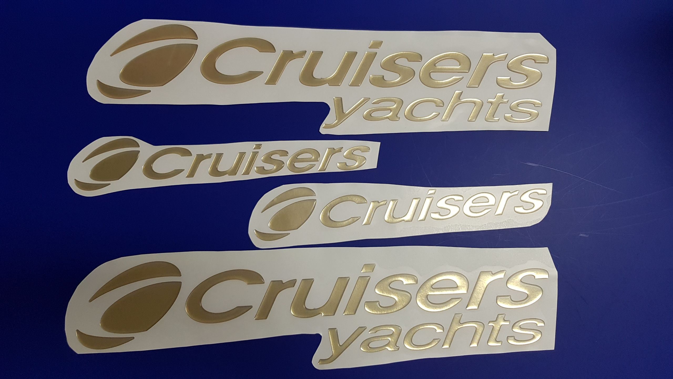 Cruisers yachts boat emblems 22 gold FREE FAST Etsy