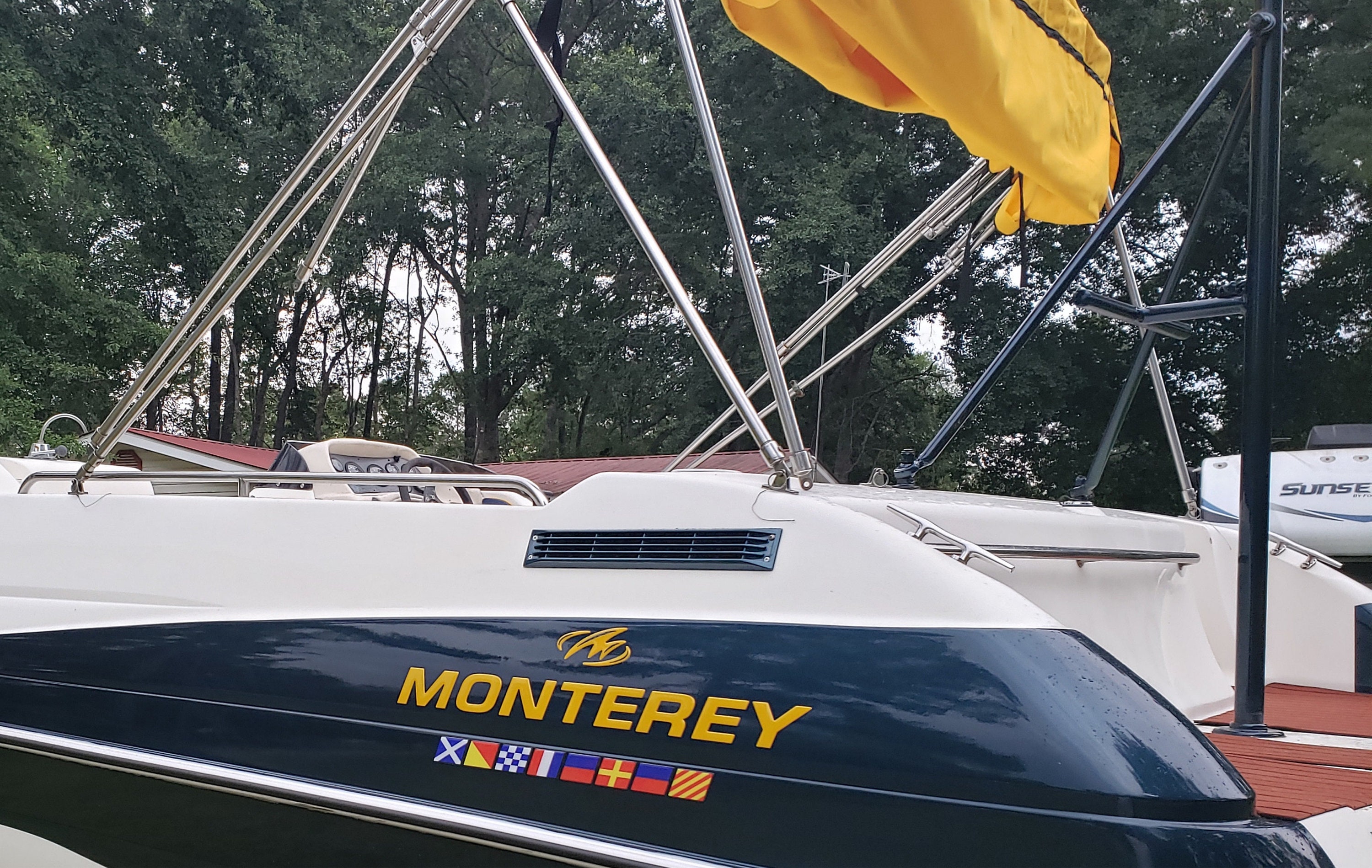 flags Monterey boat Emblems 30 yellow FREE FAST delivery DHL express