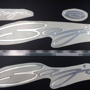 Baja boat-emblemen 20" chroom + GRATIS SNELLE levering DHL Express - Stickersset - Grafische sticker