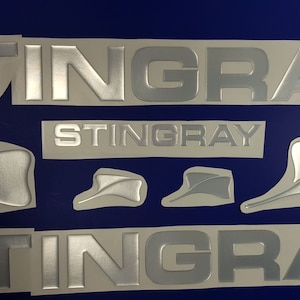 Stingray-bootemblemen 30" chroom + GRATIS SNELLE levering DHL Express - Stickersset - Grafische sticker