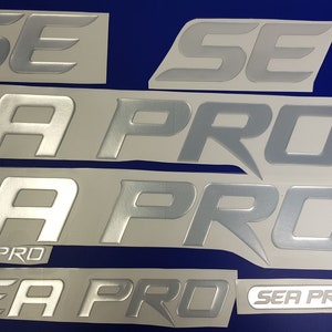 Sea Pro boat Emblems 32&quot;+18&quot; + FREE FAST delivery DHL express - Raised Decals Stickers Set - Graphics Decal