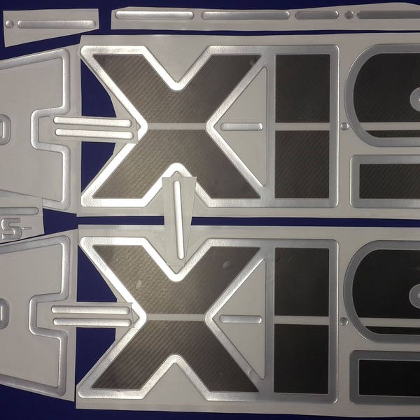 Axis boat Emblems 40" carbon + FREE FAST delivery DHL express - Stickers Set - Graphics Decal