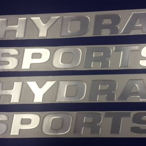 Hydra-sportbootemblemen 45" chroom + GRATIS SNELLE levering DHL Express - Stickersset - Grafische sticker