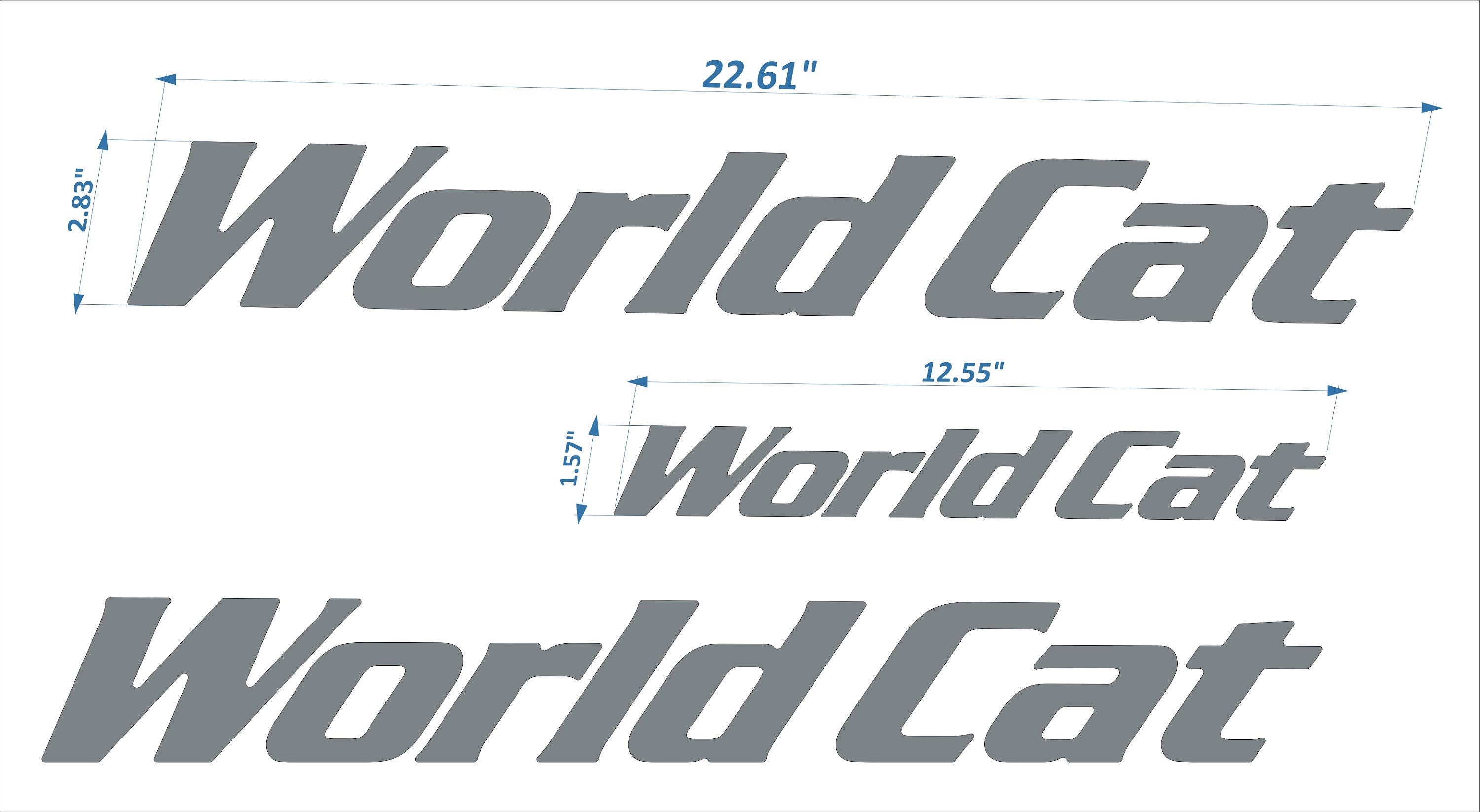 World Cat boat Emblems 22 FREE FAST delivery DHL Etsy