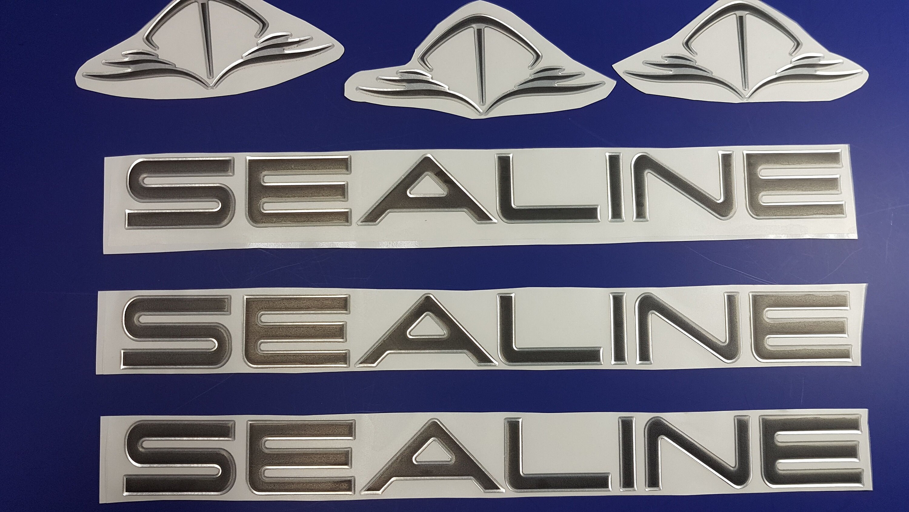 Sealine Boat Emblems 17 Chrome Black FREE FAST Etsy