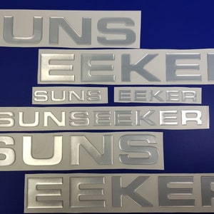 Sunseeker-botenemblemen 37" + GRATIS SNELLE levering DHL Express - Stickersset - Grafische sticker