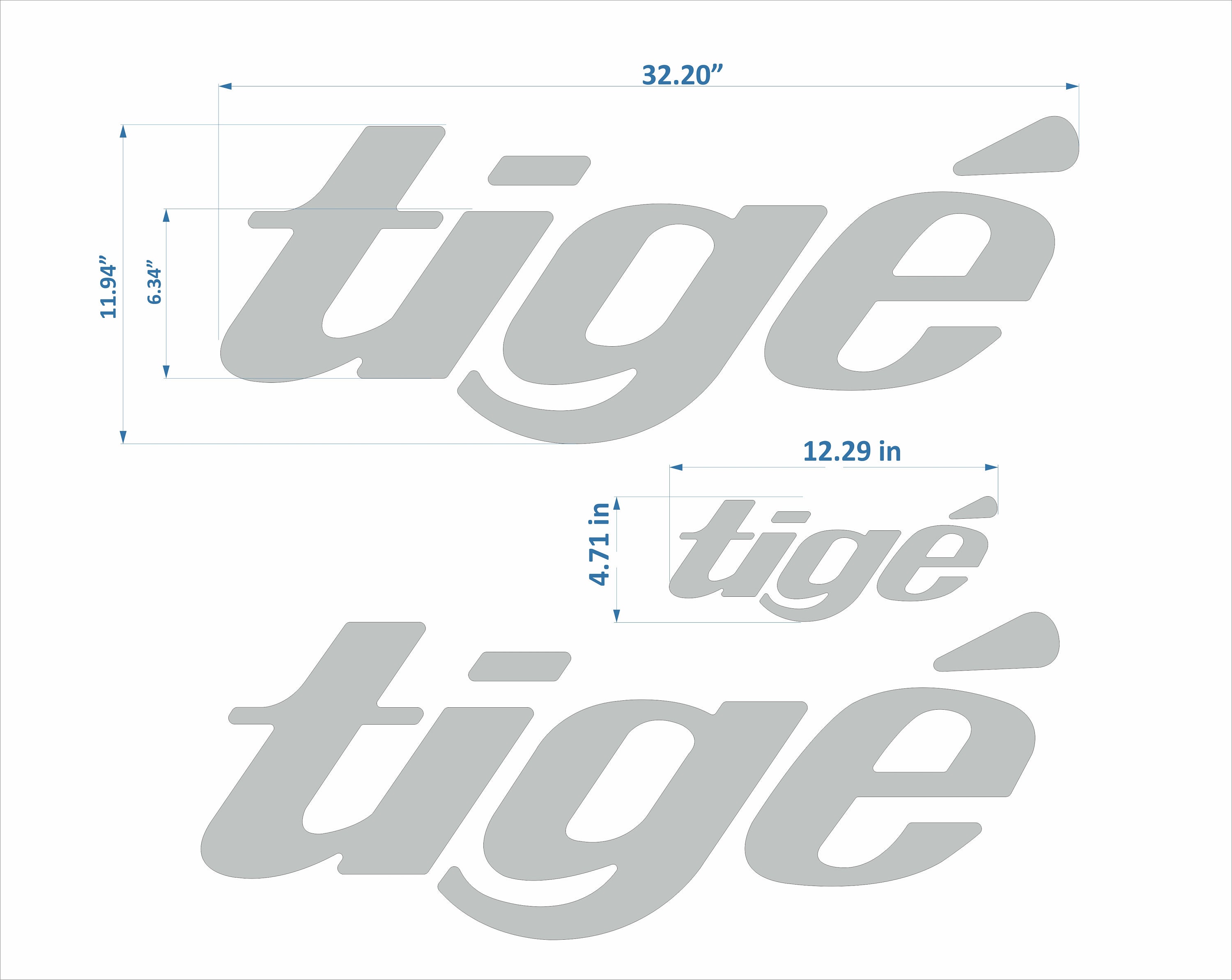 Tige Boat Emblems 32 Chrome FREE FAST Delivery DHL Etsy