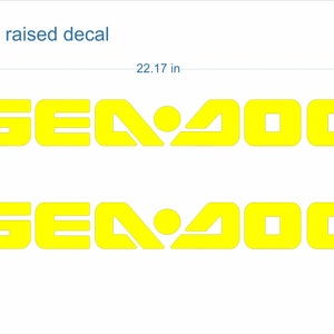 Sea Doo boat Emblems 22&quot; Gold + FREE FAST delivery DHL express - Stickers Set - Graphics Decal