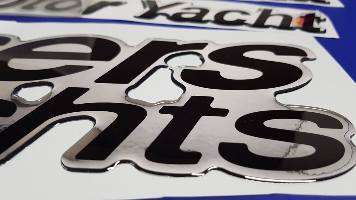 Cruisers Yachts Boat Emblem 24 Chrome Black 4450 FREE Etsy