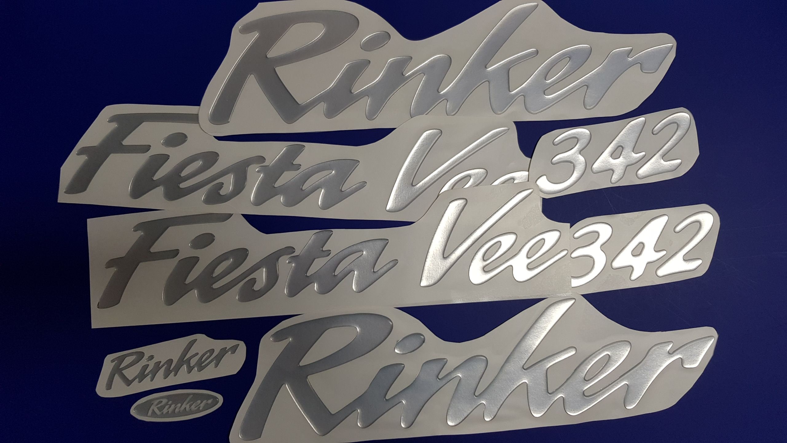 Rinker Fiesta Vee 342 Boat Emblems + FREE FAST Delivery DHL