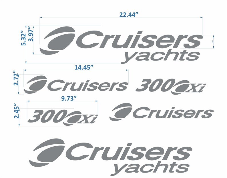 Cruisers Yachts 300 Boat Emblem 22 FREE FAST Delivery Etsy