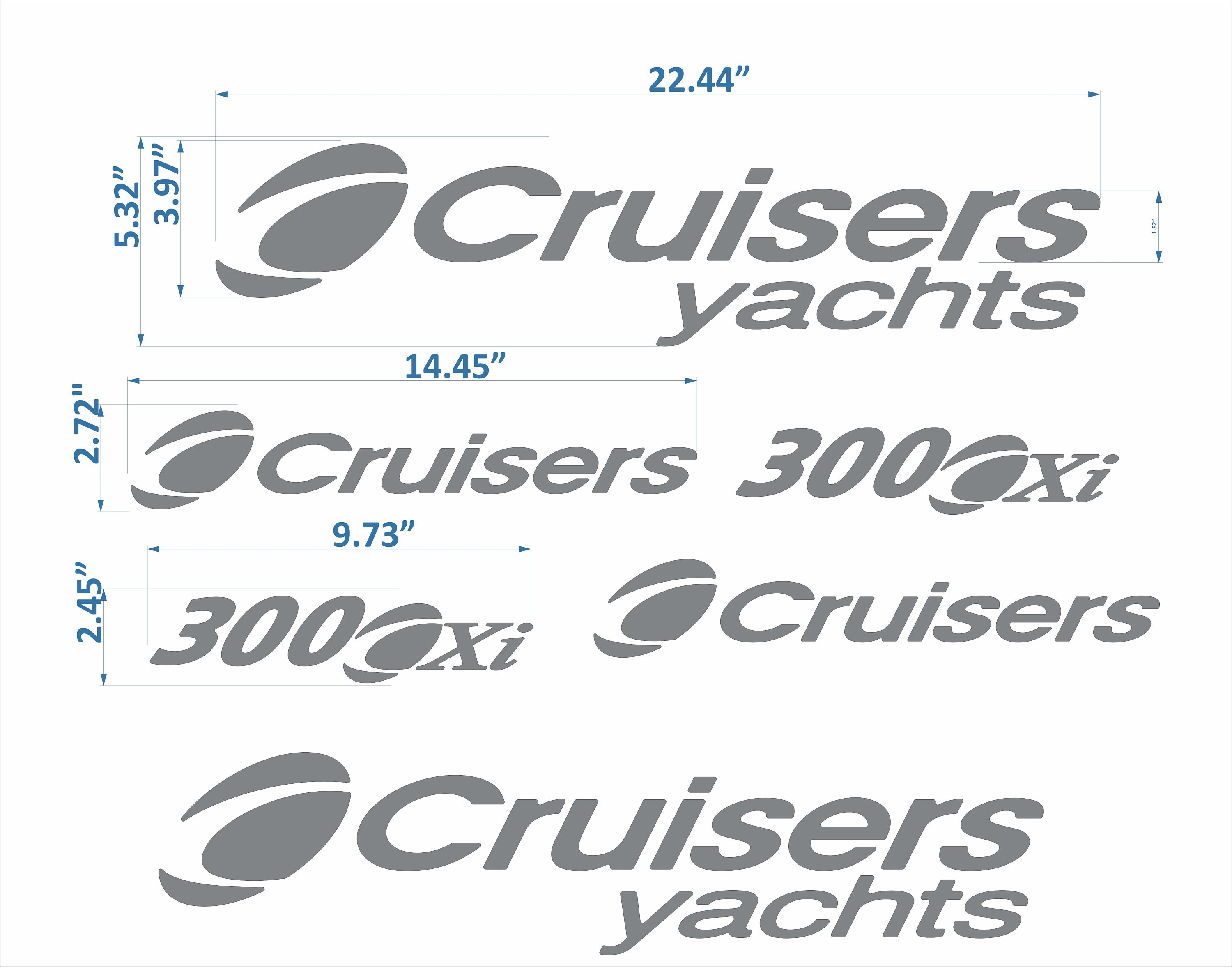 Cruisers Yachts 300 Boat Emblem 22 FREE FAST Delivery Etsy