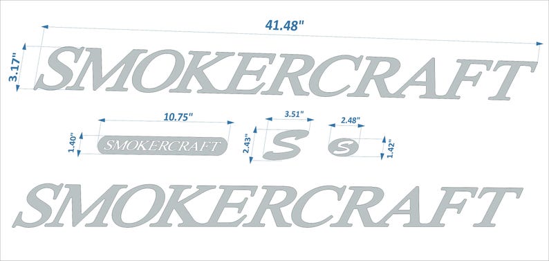 Smokercraft Boat Emblems 41 FREE FAST Delivery DHL - Etsy