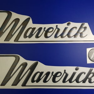 Maverick Boats Emblem 22&quot; black + FREE FAST delivery DHL express - Stickers Set - Graphics Decal