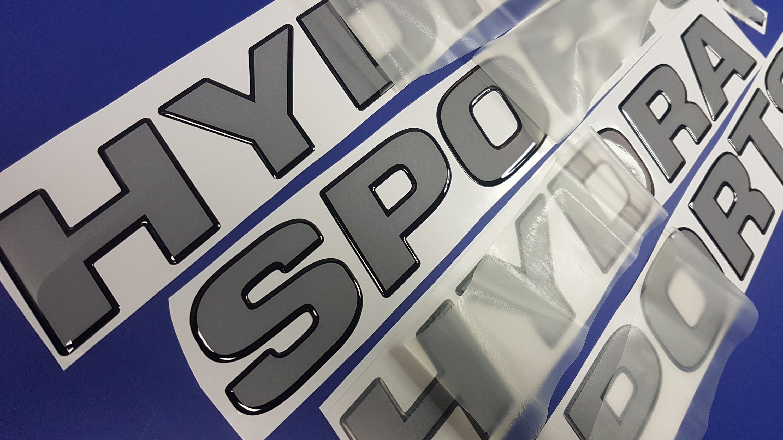 Hydrasports Boat Emblems 44 Black Gray FREE FAST Etsy