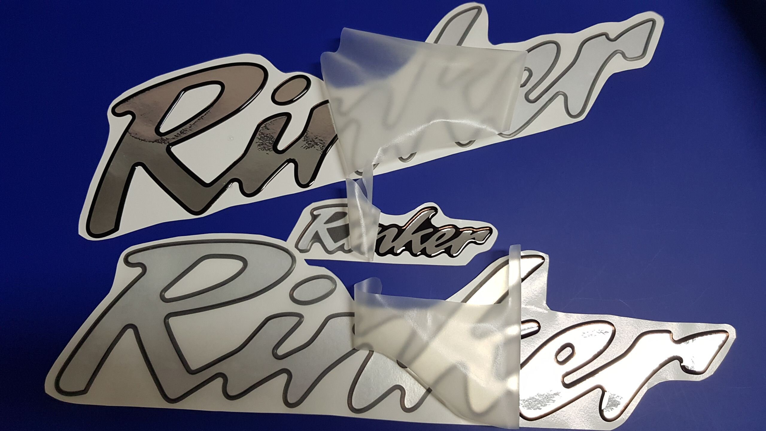 Rinker Boat Emblems 20 Black Chrome FREE FAST Delivery Etsy