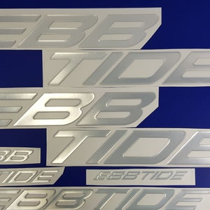 Ebbtide-botenemblemen 36" + GRATIS SNELLE levering DHL Express - Stickersset - Grafische sticker