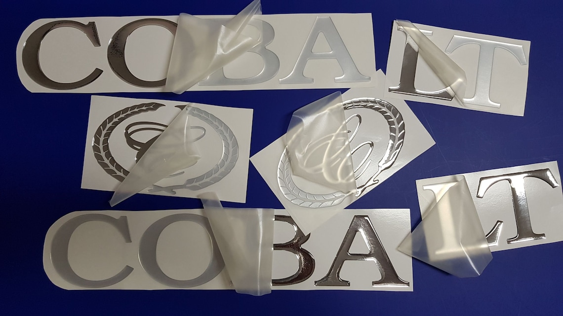 Cobalt Boat Emblems 30 Chrome FREE FAST Delivery DHL Etsy