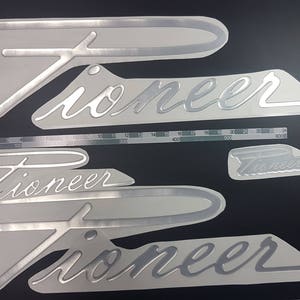stickers decal FREE FAST delivery DHL express PURSUIT boat Emblem 20" chrome 
