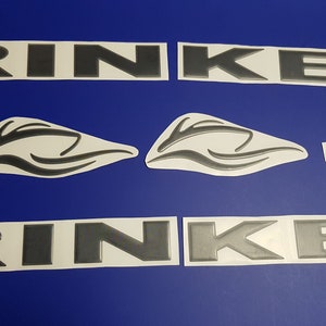 Rinker-bootemblemen 27" zwart + GRATIS SNELLE levering DHL Express - Stickersset - Grafische sticker