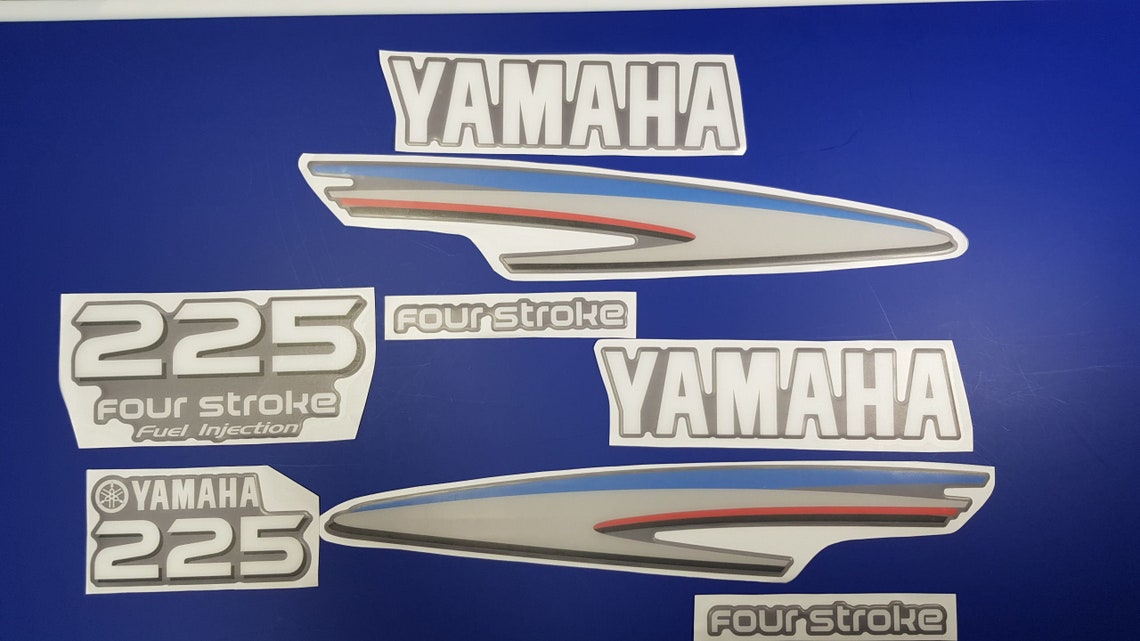 Yamaha Boats Emblem 225 Gray White FREE FAST Delivery DHL Etsy