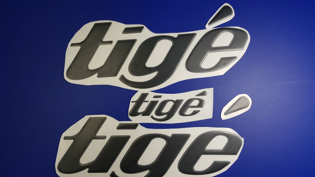 Tige Boat Emblem 15.8 Black FREE FAST Delivery DHL Express Stickers Set