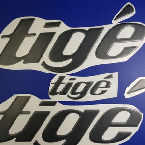 Tige boat Emblem 15.8&quot; black + FREE FAST delivery DHL express - Stickers Set - Graphics Decal