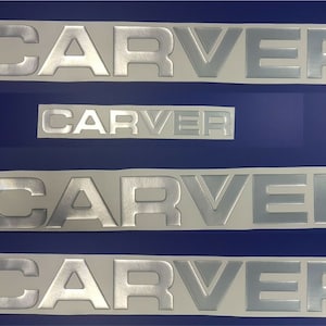 Carver-bootembleem 18" chroom + GRATIS SNELLE levering DHL Express - Bestand tegen mechanische schokken - Stickersset - Grafische sticker