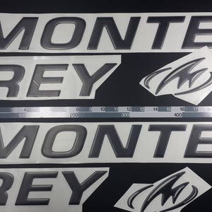 Monterey-bootemblemen 30" zwart + GRATIS SNELLE levering DHL Express - Stickers Set - Grafische sticker