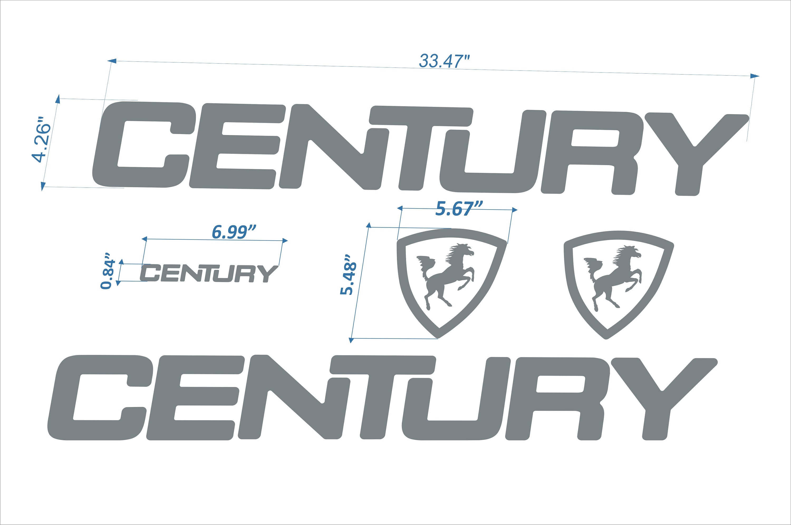 Century Boats Emblems 33 FREE FAST delivery DHL Etsy
