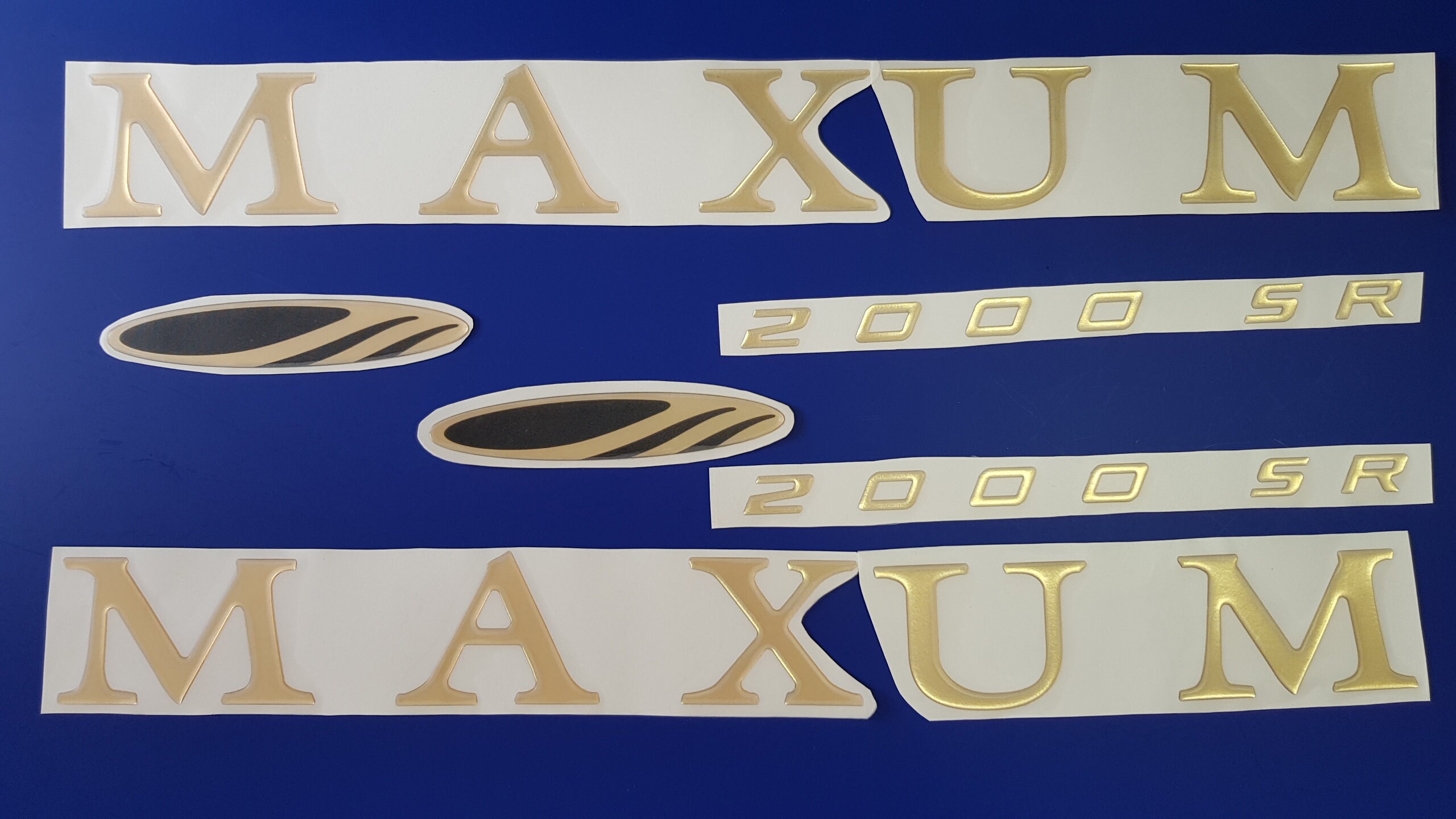 Maxum Boat Emblems 30 Gold FREE FAST Delivery DHL Etsy