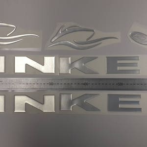 Rinker-bootemblemen 27" chroom + GRATIS SNELLE levering DHL Express - Stickersset - Grafische sticker