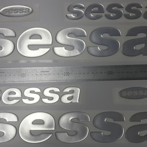 Sessa-bootemblemen 15" chroom + GRATIS SNELLE levering DHL Express - Stickersset - Grafische sticker