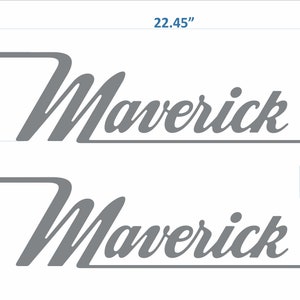 Maverick Boats-embleem 22" chroom + GRATIS SNELLE levering DHL Express - Stickers Set - Grafische sticker