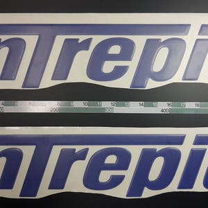 Intrepid boats Emblems 22&quot; blue + FREE FAST delivery DHL express - Stickers Set - Graphics Decal