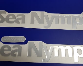 Emblème de bateaux nymphe de mer 22" + livraison rapide gratuite DHL express - sticker en relief - jeu d'autocollants - sticker graphique