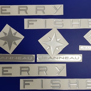 Jeanneau Merry Fisher-bootemblemen 41" + GRATIS SNELLE levering DHL Express - Stickersset - Grafische sticker