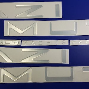 azimut-boten Emblemen 41" + GRATIS SNELLE levering DHL Express - Stickersset - Grafische sticker