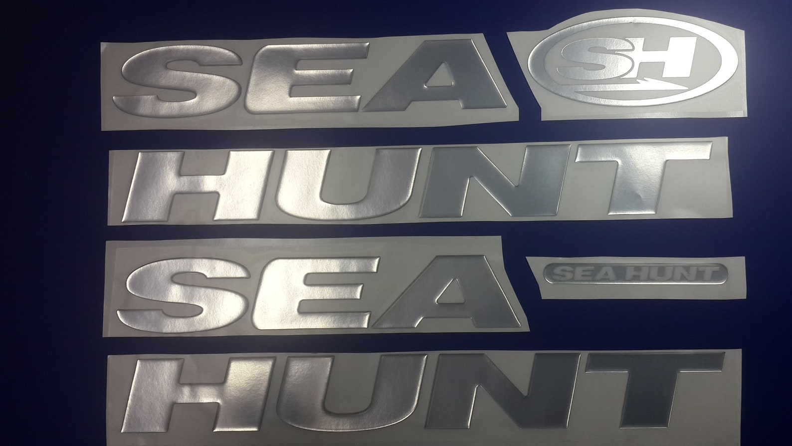 Sea Hunt Boat Emblems 38 Chrome FREE FAST Delivery DHL Etsy