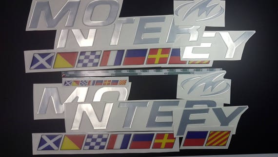 flags Monterey boat Emblems 30 yellow FREE FAST delivery DHL express