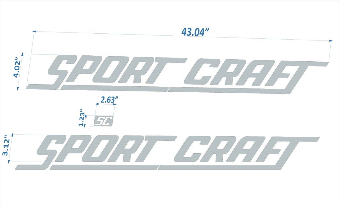 Sportcraft Boats Emblems 43 FREE FAST Delivery DHL Etsy