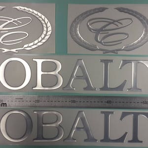 Bootemblemen kobalt 20" chroom + GRATIS SNELLE levering DHL Express - Stickersset - Grafische sticker