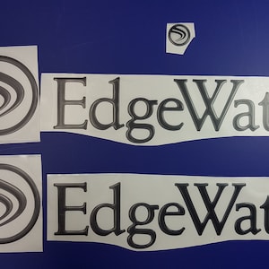 EdgeWater boats Emblems 25&quot; black + FREE FAST delivery DHL express - stickers