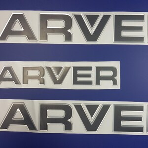 Carver-bootembleem 22" chroomzwart + GRATIS SNELLE levering DHL Express - Bestand tegen mechanische schokken - Stickersset - Grafische sticker