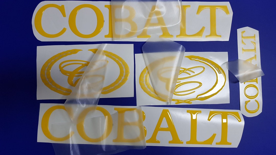 Cobalt Boat Emblem 20 Yellow FREE FAST Delivery DHL Express Stickers