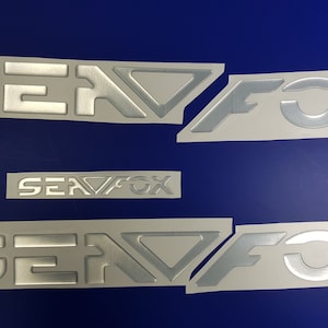 Sea Fox-bootemblemen 24" + GRATIS SNELLE levering DHL Express - Stickersset - Grafische sticker