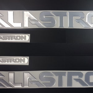 Glastron-bootemblemen 22" chroom + GRATIS SNELLE levering DHL Express - verhoogde stickers - stickerset - grafische sticker