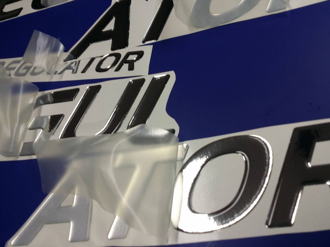 Regulator boat Emblems 26 chrome FREE FAST delivery Etsy